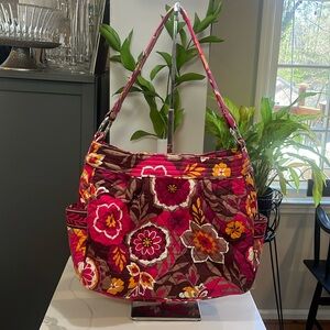 Vera Bradley Retired Carnaby Reversible Tote Cotton Quilted Tote/Shoulder Bag